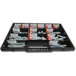130 tlg Zylinderschrauben Sortiment M8 // 10mm-55mm Schrauben Set Schraubenbox DIN 912/ISO4762 Bolzen Vollgewinde Maschinenschrauben Gewindeschrauben