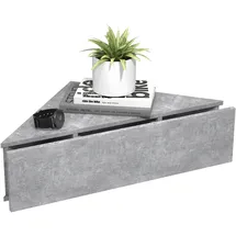 VCM Nachtschrank Usal 60 x 43 x 15 cm Grau