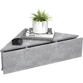 VCM Nachtschrank Usal 60 x 43 x 15 cm Grau