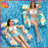 Luftmatratze Pool 4 in 1 Wasserhängematte 2 Stück Zubehör für Erwachsene Spaß