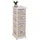 Mendler Regal Kommode mit 4 Korbschubladen 74 x 25 x 28 cm Weiß
