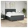 vidaXL Boxspringbett 180 x 200 cm Dunkelgrau