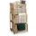 Relaxdays Rollcontainer Holz, 3 Fächer, HxBxT:91,5x40,4x40,4cm, Utensilienwagen Rollregal natur