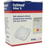 adequapharm GmbH Cutimed Siltec B Schaumverb.7.5x7.5 cm m.Haftr.