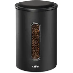 Behälter andere Stahl (Schwarz) 111262 Kaffeedose für 1,3kg Bohnen oder1,5 kg Pulver luftdicht