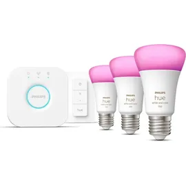 Philips Hue White & Col. Amb. E27 3er Starter Set Mehrfarbig