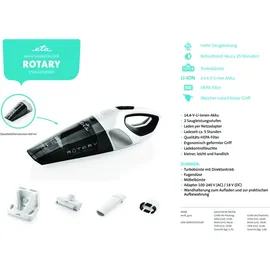 ETA Rotary ETA142590000 Akku-Handstaubsauger grau/weiß