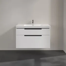 Villeroy & Boch Waschtischunterschrank 2 Auszüge 98,7 x 59 x 44,9 cm Weiß