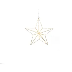 Konstsmide Weihnachtsbeleuchtung  Micro LED Silberstern Ø36cm