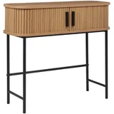 Beliani Bradley Konsolentisch 80 x 30 x 70 cm braun schwarz