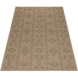 Outdoorteppich AYYILDIZ TEPPICHE "DHAKA 8711", schwarz, B:140cm H:5mm L:200cm, Polypropylen, Teppiche, Pflegeleicht / Strapazierfähig / In- und Outdoor geeignet