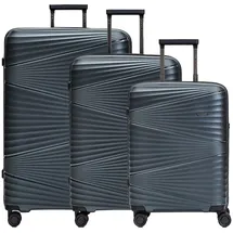 pactastic Collection 02 Koffer-Set 3-tlg. grau/blau