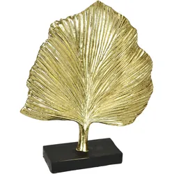 I.GE.A. Dekofigur »Ginkgo Blatt Statue«, Ornamente Skulptur Dekoration Figuren Geschenkidee, gold I.GE.A. gold