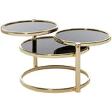 Wohnling Couchtisch WL5.767 Glas schwarz 58 x 43 x 58 cm