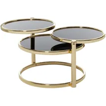 Wohnling Couchtisch WL5.767 Glas schwarz 58 x 43 x 58 cm