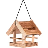 Dobar Vogelfutterhaus Candela (22 x 20 x 22 cm, Braun, Holz)