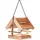Dobar Vogelfutterhaus Candela (22 x 20 x 22 cm, Braun, Holz)