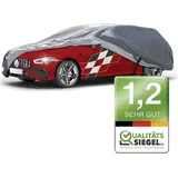 Walser Premium Abdeckplane Auto All Weather Plus Qualitätssieger - Autoplane UV-beständig, Autoabdeck... - Grau