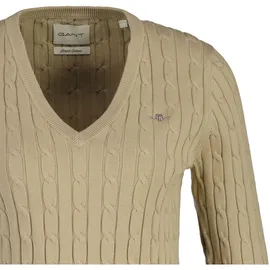 GANT Strickpullover V-Neck Beige L