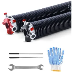 VEVOR Torsionsfedern für Garagentore Paar Φ5,72xΦ50,8x685mm mit Wickelstäben