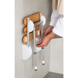 RIDDER Duschklappsitz Pro XL-Adapter höhenverstellbar grau