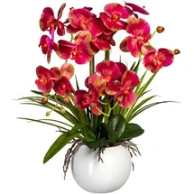 Creativ green Kunstorchidee Phalaenopsis Orchidee Phalaenopsis, Creativ green, Höhe 58 cm, im Keramiktopf beige