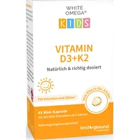 Cellavent Healthcare GmbH White Omega Kids Vitamin D3+K2 Kapseln 45 St.