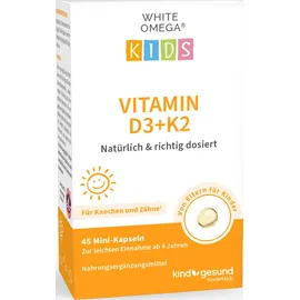 Cellavent Healthcare GmbH White Omega Kids Vitamin D3+K2 Kapseln 45 St.