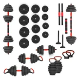 HMS Sgn120 Pro Set 6in1 Gewichtsset 20 kg schwarz/rot