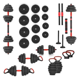 HMS Sgn120 Pro Set 6in1 Gewichtsset 20 kg schwarz/rot