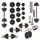 HMS Sgn120 Pro Set 6in1 Gewichtsset 20 kg schwarz/rot