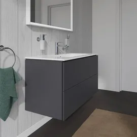 Duravit L-Cube Waschtischunterbau wandhängend 2 Auszüge, LC624204949,