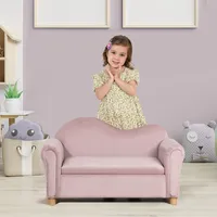 HOMCOM Kindersofa Kindercouch mit Stauraum, Spielsofa für Kinder 3-5 Jahre