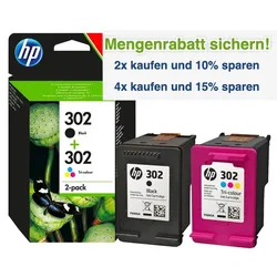 HP 302/ X4D37AE Original-Druckerpatronen Multipack