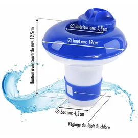 Höfer Chemie Pool Dosierschwimmer klein für Chlortabletten 20 g