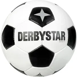 derbystar Retro TT Fußball weiß/schwarz 5