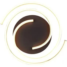 Trio Caya 1 LED Deckenleuchte 50 x 50 cm Messing