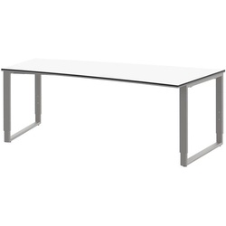 röhr Freiformschreibtisch »Objekt Plus« Bogenform rechts weiß, 200x82x820 cm