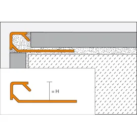 Schlüter Systems Schlüter Quadec Q140e 2,5m Abschlussprofil Edelstahl H=14mm