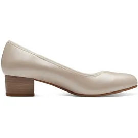 Jana Pumps mit Blockabsatz Vegan, Weiß (Pearlized), 37 EU