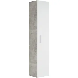 Badplaats - Badezimmer Badschrank Pluto mit Weiß - Regal Schrank