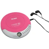 Roxx PCD 501 pink Tragbarer CD-Player CD, CD-R, CD-RW, MP3 Pink, Silber