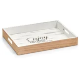 Zeller Tablett"Enjoy"40 x 30 x 5,5 cm