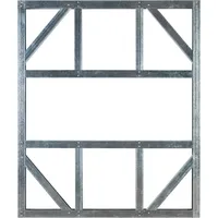 Globel Fundamentbodenrahmen 113 x 234 cm Silber