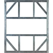 Globel Fundamentbodenrahmen 113 x 234 cm Silber
