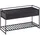 KADIMA DESIGN Schuhbank 90 x 52 x 38 cm schwarz / schwarz