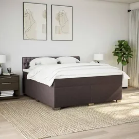 vidaXL Boxspringbett 180 x 200 cm Dunkelbraun