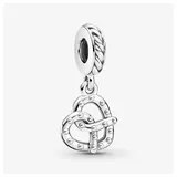 Pandora Brezel Charm-Anhänger aus Sterling Silber, Breite: 10,3mm, 799393C00