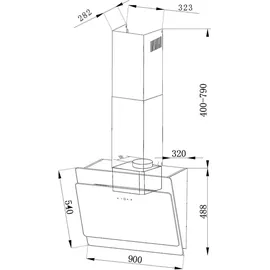 PKM S3-90 ABTZ Kopffreihaube 90 cm
