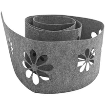 zaun|zu® Sichtschutzstreifen 255 x 15 cm Silber